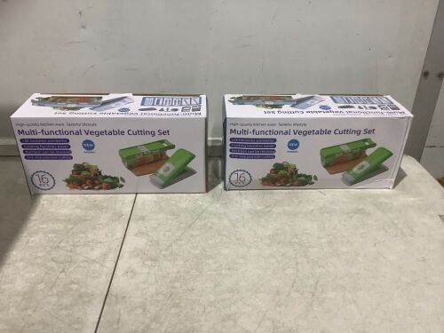 Lot of (2) Multi-Functional Vegetable Cutting Sets - Lot 366
