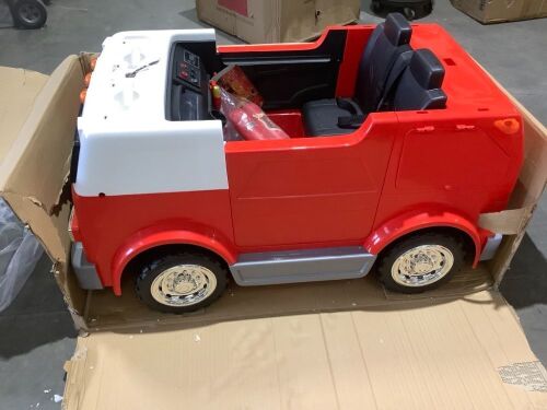 Emergency Vehicle Ride On Toy - Missing Parts & Stickers  - Lot 383