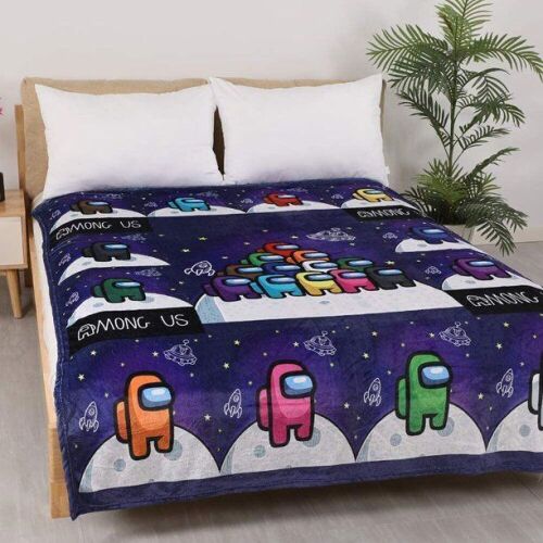 Nelton Among Us Plush Throw Fleece Blanket 60" x 80"  - Lot 522