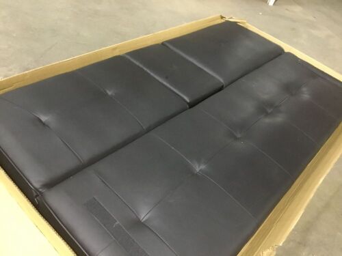 3-Piece Modular Modern Furniture Set w/ Double & Single Futons, Footstool - Box A is Missing Legs & Hardware - Lot 632