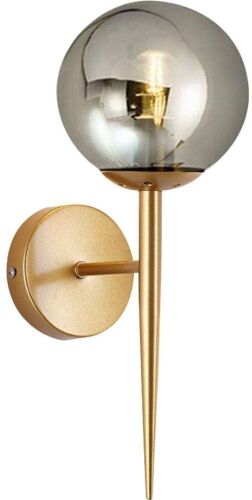 Lot of (2) BOKT Glass Globe Wall Sconce Light Fixtures  - Lot 643