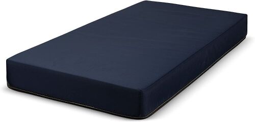 Fortnight Bedding 6 Inch Foam Mattress with Blue Nylon Water Resistant Cover, Narrow Twin  - Lot 698