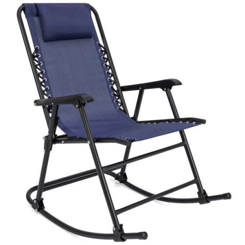 Foldable Zero Gravity Patio Rocking Lounge Chair - Lot 805