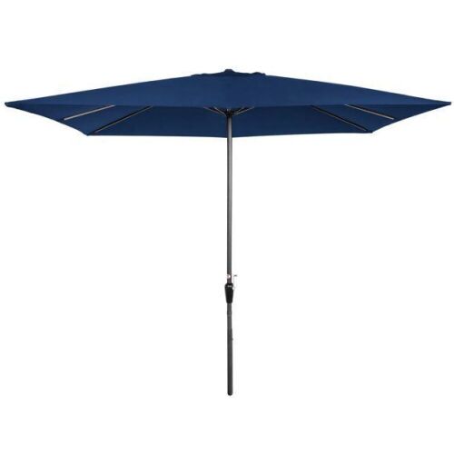 8x11ft Rectangular Patio Umbrella w/ Easy Crank, UV-Resistant Fabric - Lot 827