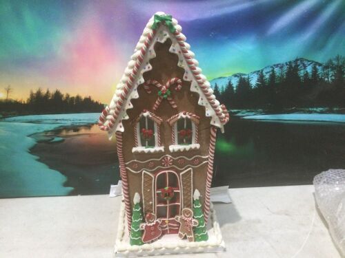 26" Oversized Illuminated Gingerbread House  - Lot 1134
